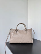 Beige Medium Balenciaga Le City Bag