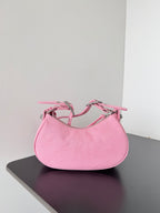 Small Pink Balenciaga Denim Le Cagole Bag