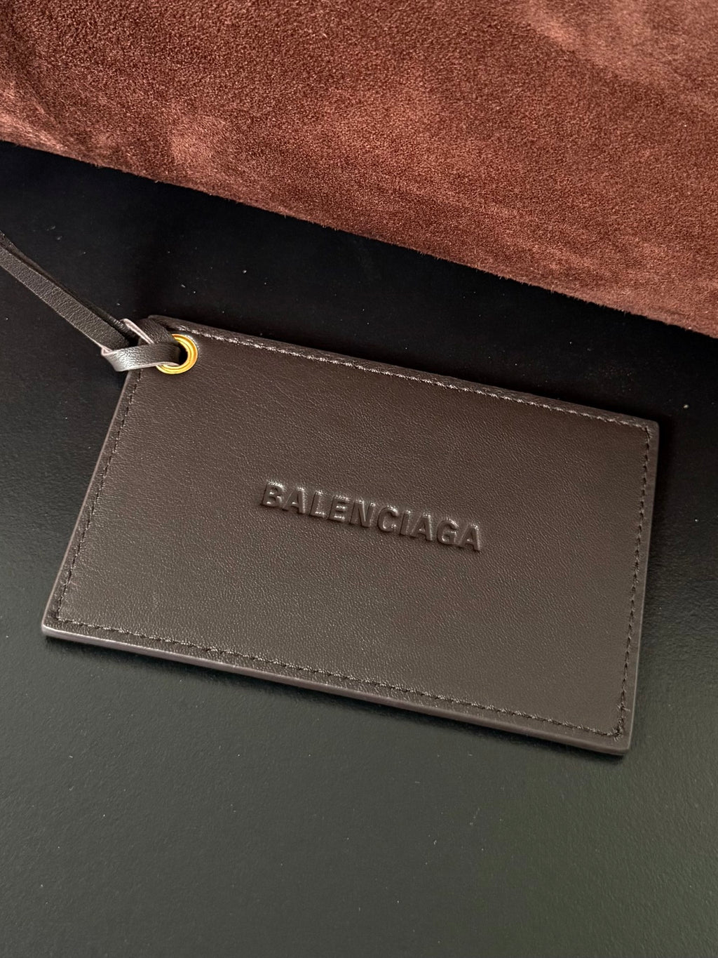 Brown Suede & Leather Balenciaga Le City Bag