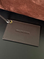 Brown Suede & Leather Balenciaga Le City Bag
