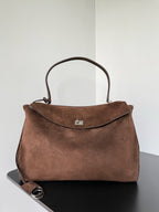 Brown Suede Medium Balenciaga Rodeo Bag