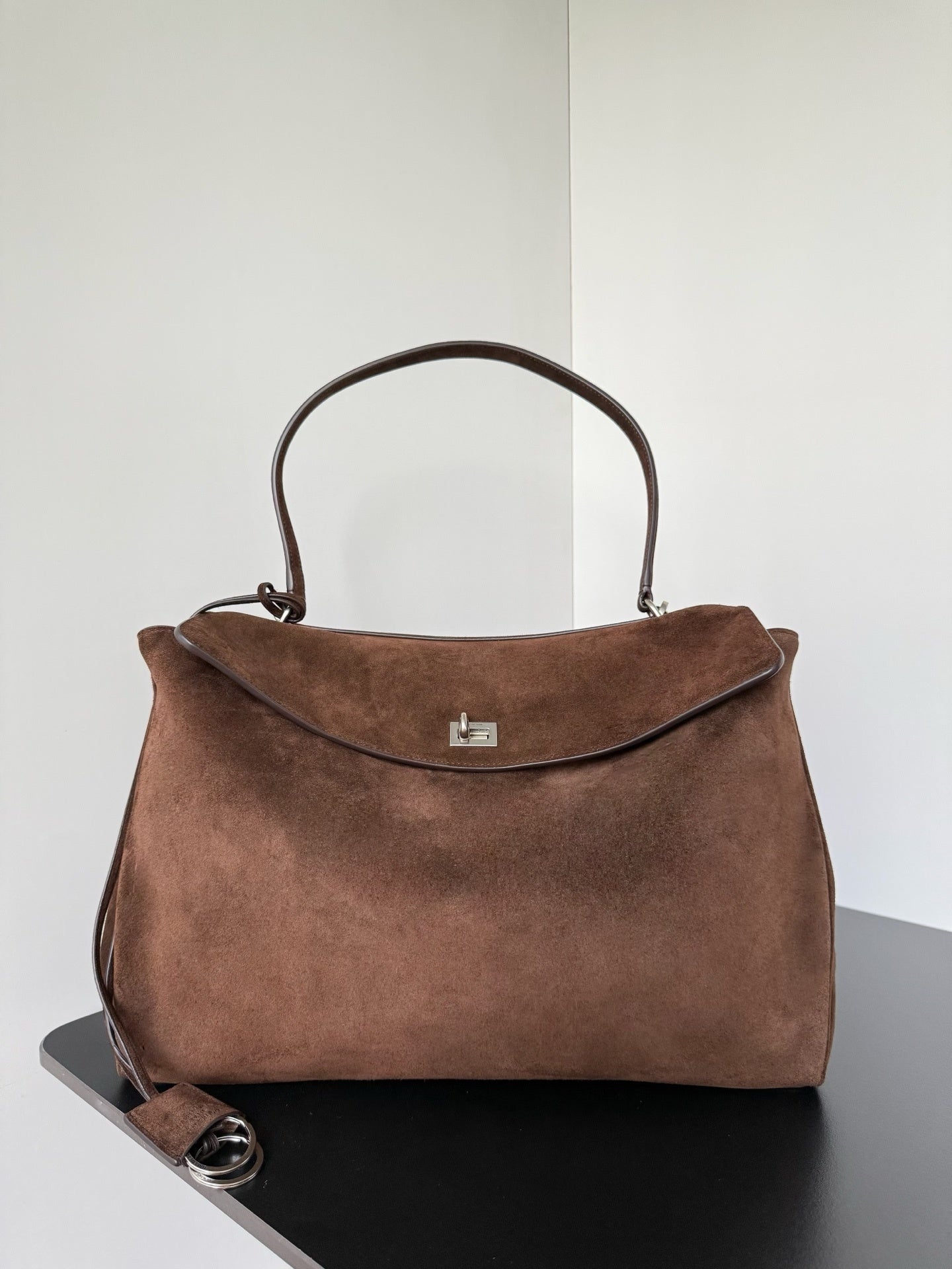 Brown Suede Medium Balenciaga Rodeo Bag