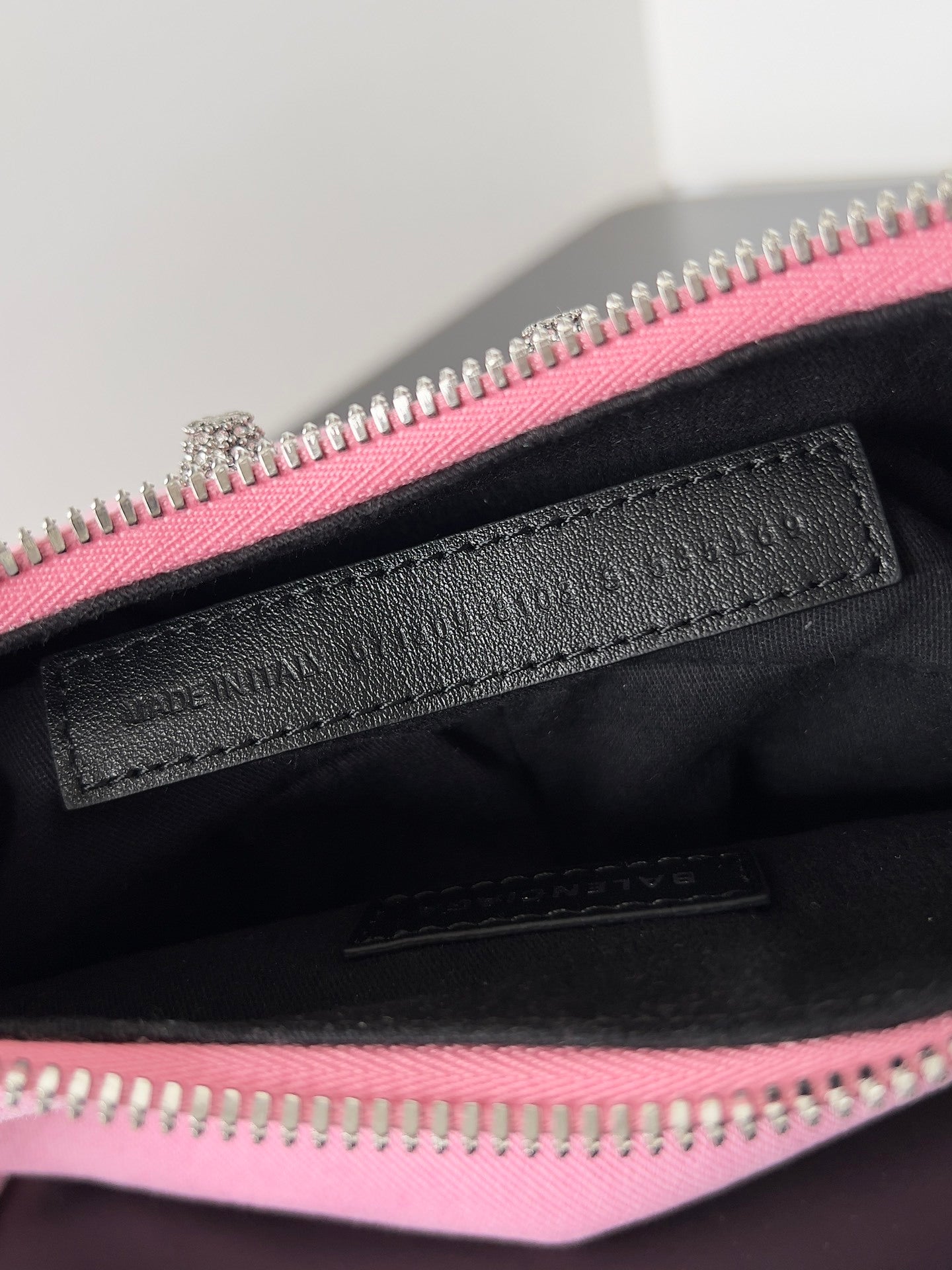 Small Pink Balenciaga Denim Le Cagole Bag