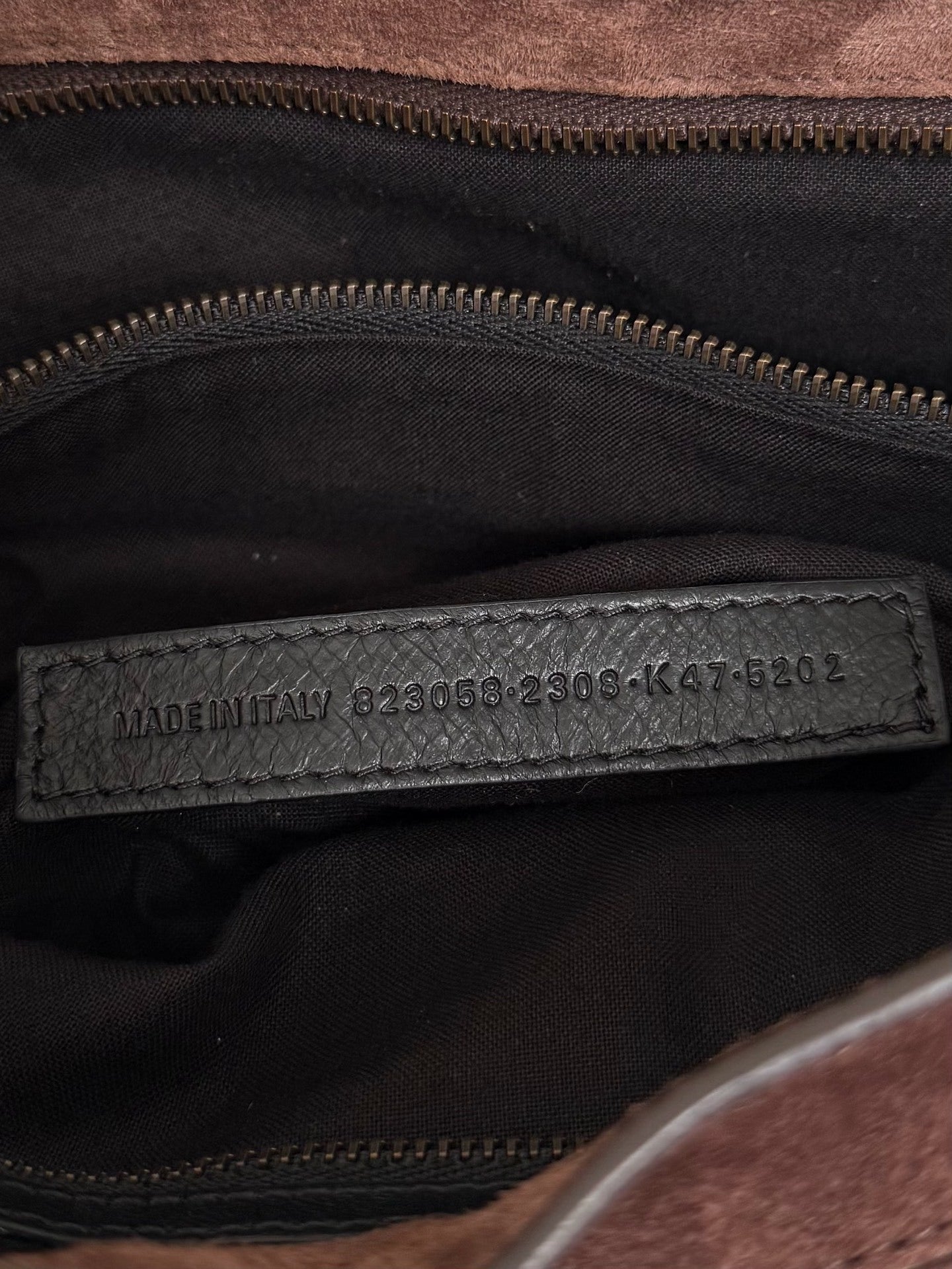 Medium Brown Suede Le City Balenciaga Bag