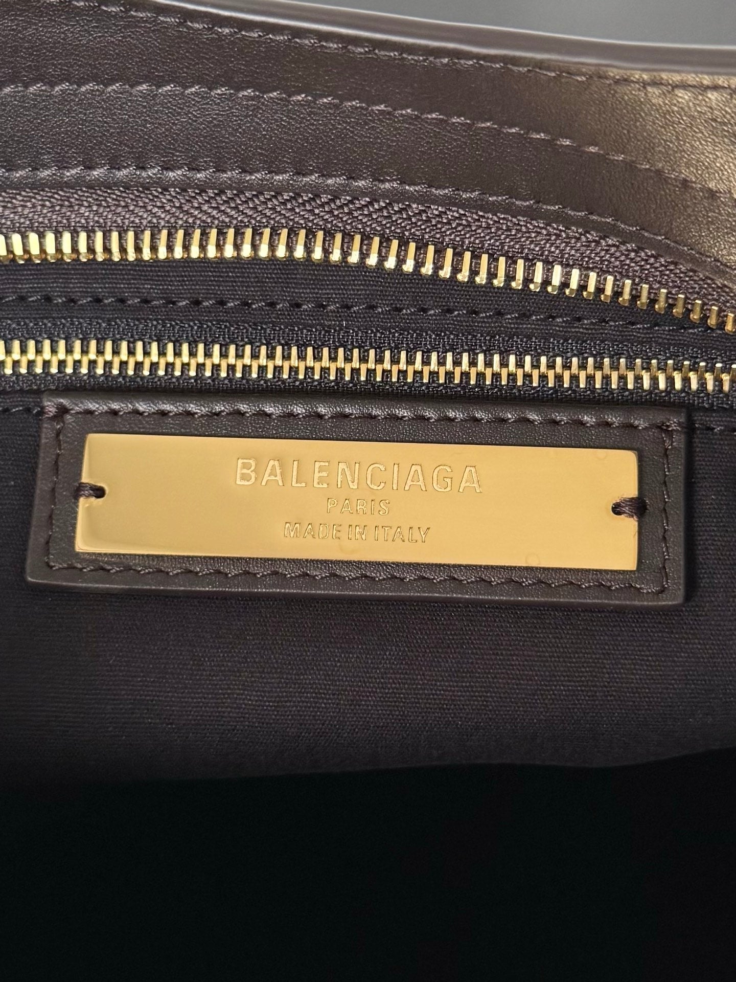 Brown Suede & Leather Balenciaga Le City Bag