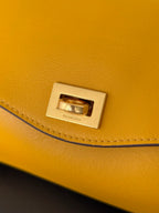 Balenciaga Le 7 Shoulder Bag in “Curry”