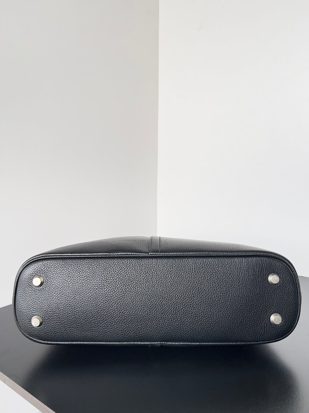 Balenciaga Locker Medium Hobo Shoulder Bag – Black Grained Leather