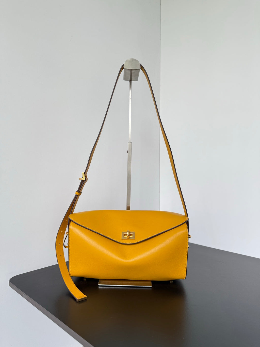 Balenciaga Le 7 Shoulder Bag in “Curry”