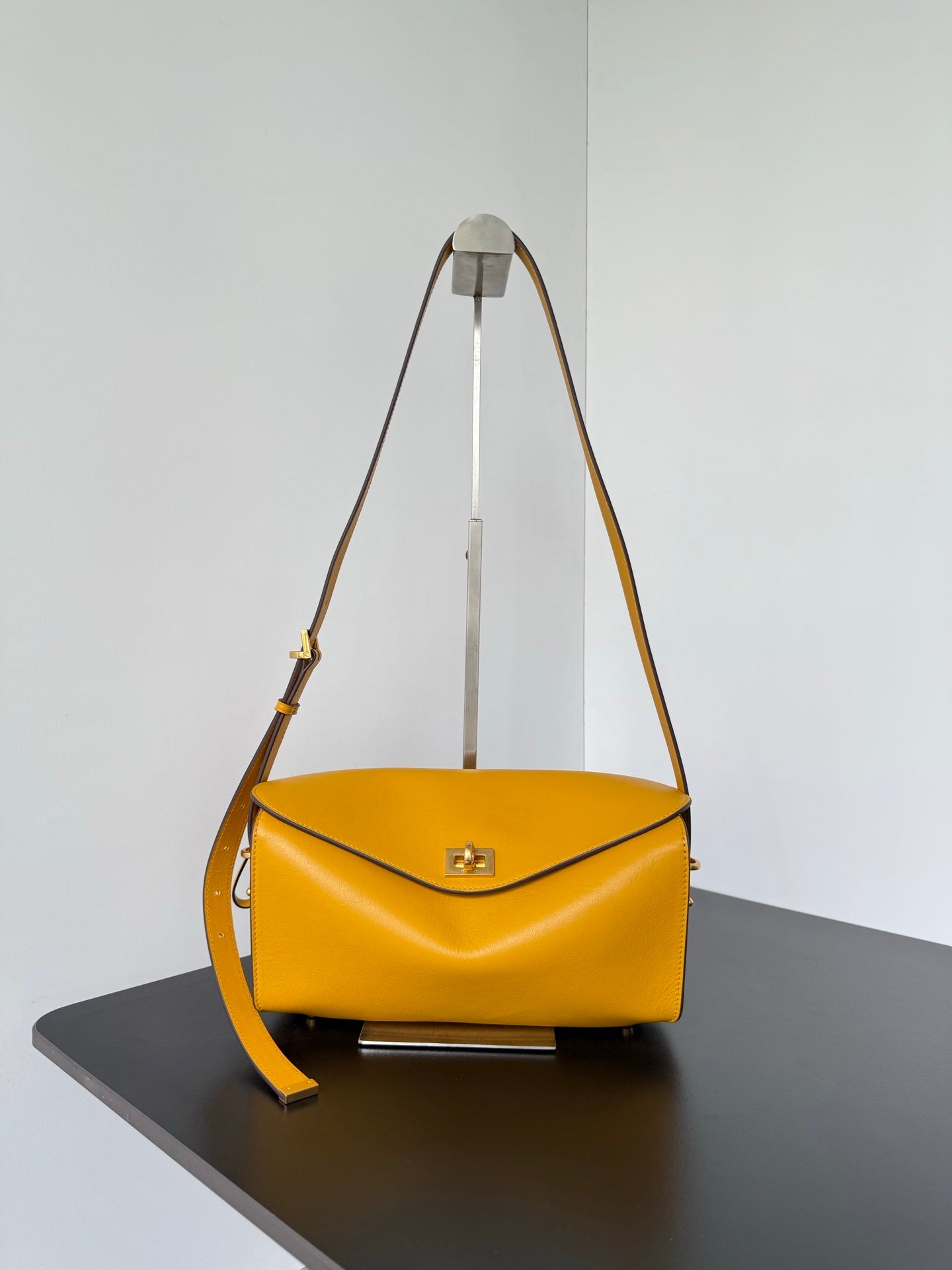 Balenciaga Le 7 Shoulder Bag in “Curry”