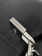 Balenciaga Locker Medium Hobo Shoulder Bag – Black Grained Leather