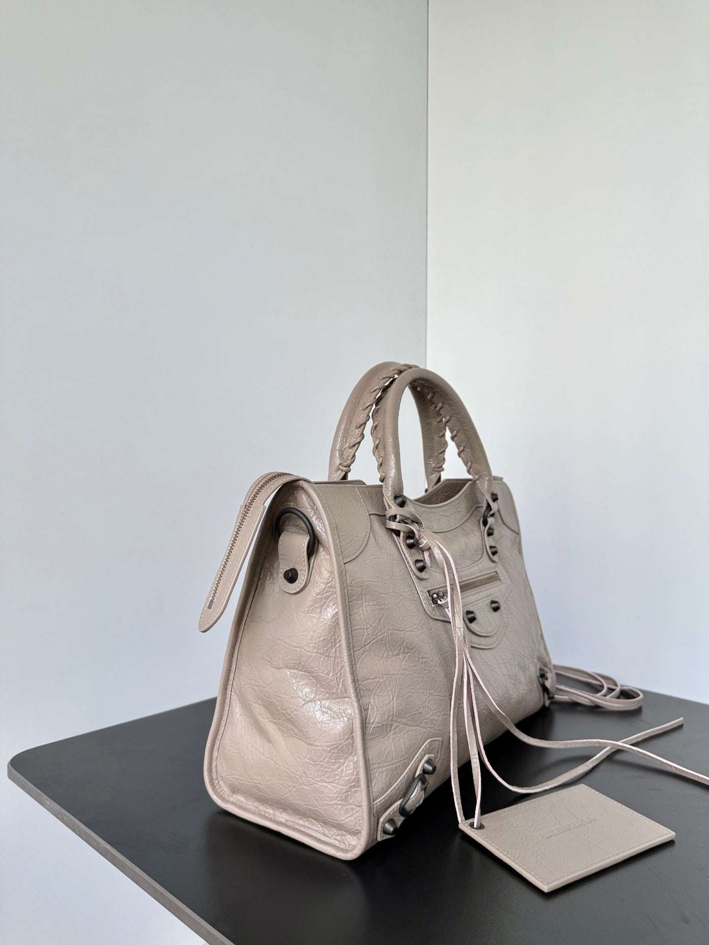 Beige Medium Balenciaga Le City Bag