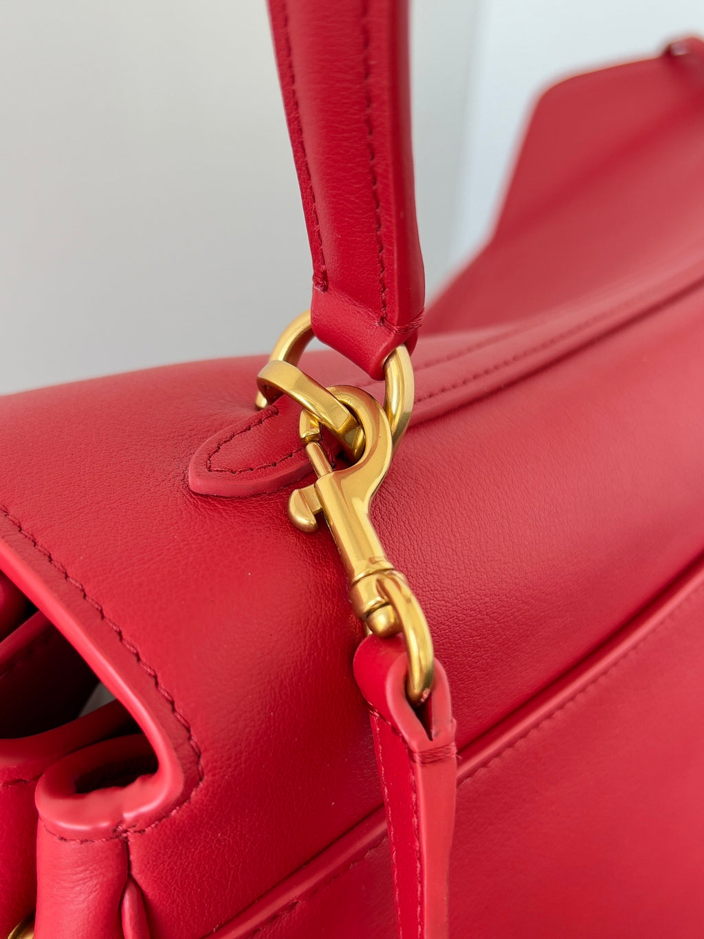 Cherry Red Medium Balenciaga Rodeo Bag