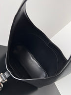 Balenciaga Locker Medium Hobo Shoulder Bag – Black Grained Leather