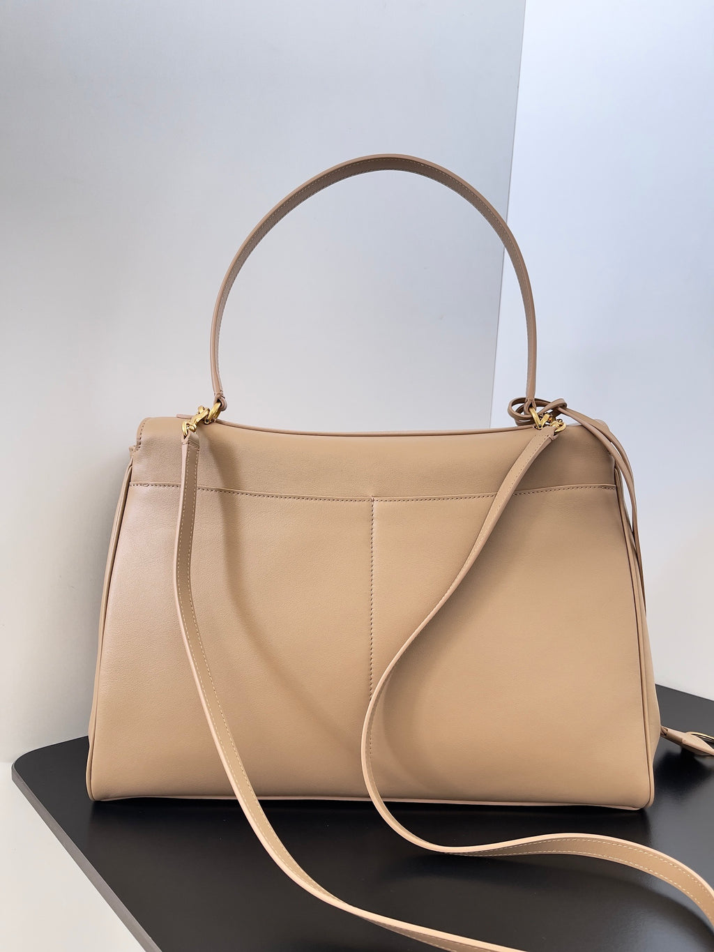 Beige Balenciaga Medium Rodeo Bag