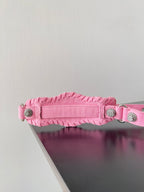 Small Pink Balenciaga Denim Le Cagole Bag