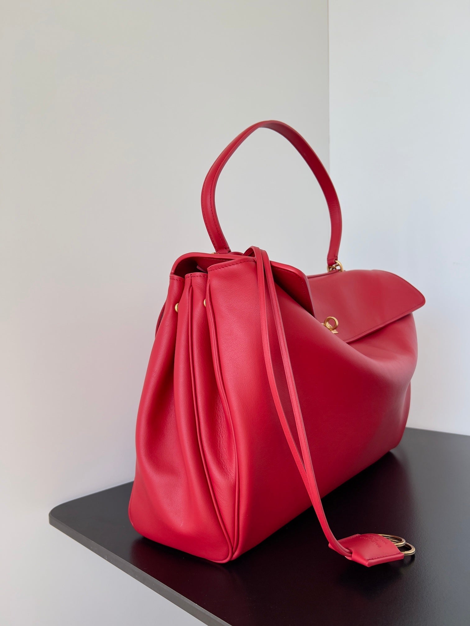 Cherry Red Medium Balenciaga Rodeo Bag