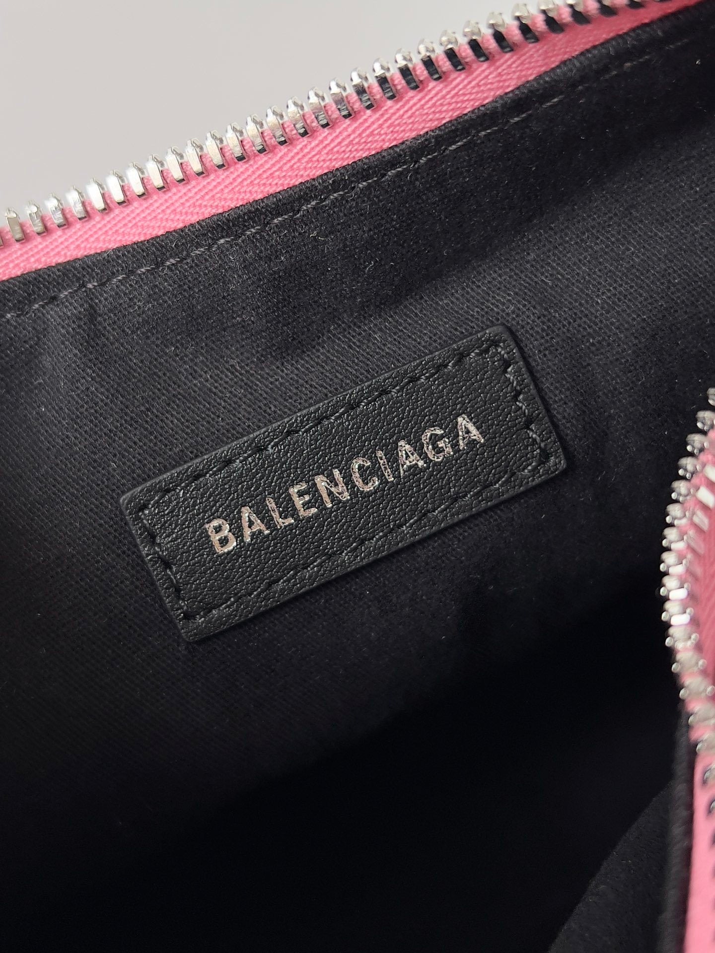 Small Pink Balenciaga Denim Le Cagole Bag