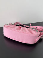 Small Pink Balenciaga Denim Le Cagole Bag